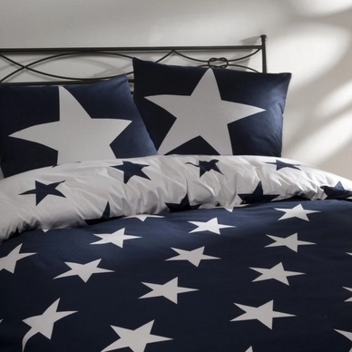 Dekbedovertrek DayDream Stars Navy Flanel