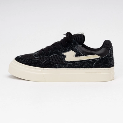 Stepney Workers Club Men Pearl S-Strike Raw Suede Mix Black