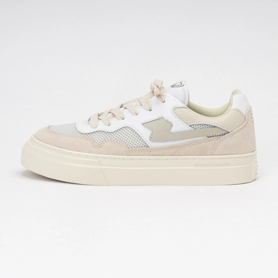 Stepney Workers Club Men Pearl S-Strike Suede Mix Ecru Putty