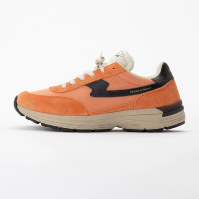 Sneaker Stepney Workers Club Osier S-Strike Geo-Merged Herren Sport Orange