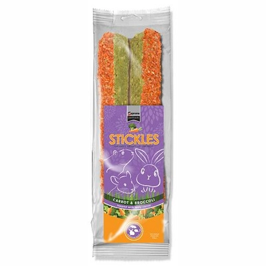 Knaagdierensnacks Supreme Stickles Carrot Broccoli (8 Stuks)