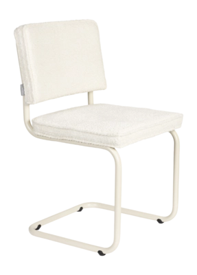 Chair Zuiver Ridge Soft Chair Off White | Etrias Brands