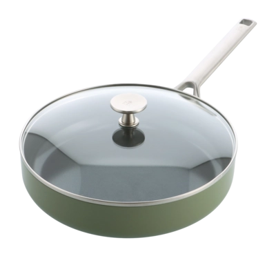 Stoofpan BK Sublime Olive Green Met Keramische Antikleeflaag Met Deksel 28 cm