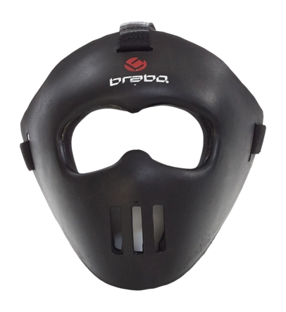 Strafcornermasker Brabo Face Mask Black - Junior