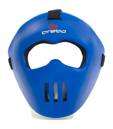 Strafcornermasker Brabo Face Mask Blue - Junior
