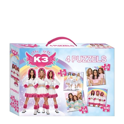 Puzzel Studio 100 K3 4-in-1 (249 stukjes)