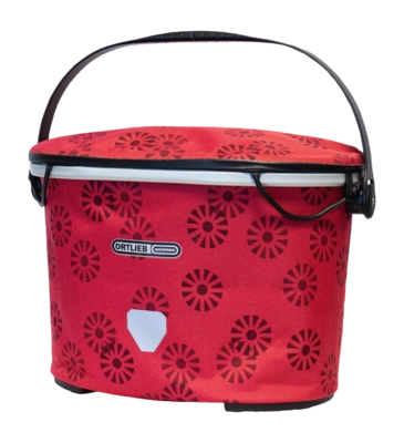 Stuurtas Ortlieb Unisex Up Town Floral 17,5L Red