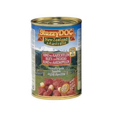 Blikvoer Stuzzy Dog Adult Rund & Aardappel (24 stuks) 24 x 400 g
