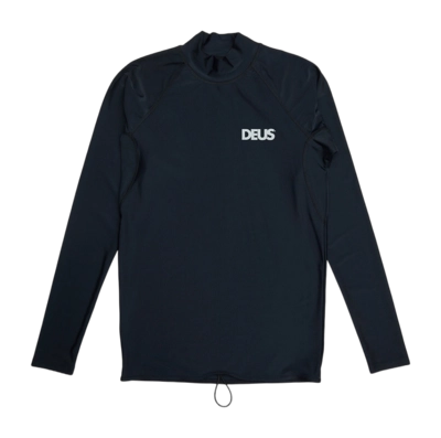 Surf Shirt Deus Men Snake Rash Top Black