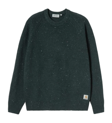 Pull Carhartt WIP Unisexe Anglistic Speckled Deep Lagoon