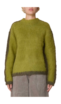 Sweater Obey Women Aura Crew Lime