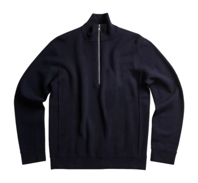 Sweatshirt NN07 Men Luis Half Zip Navy Blue