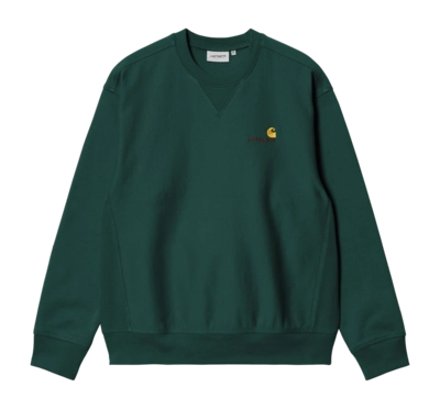 Sweatshirt Carhartt WIP Unisex American Script Dark Fir