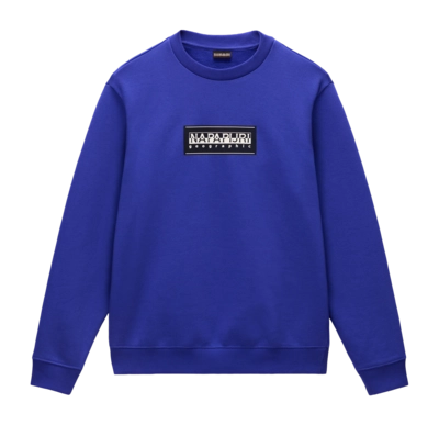 Sweatshirt Napapijri Men B-Box Logo Crew Royal Blue