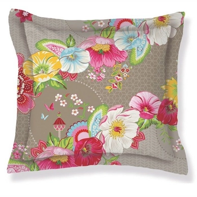 Sierkussen Pip Studio Swinging Flowers Khaki Katoen (45 x 45 cm)