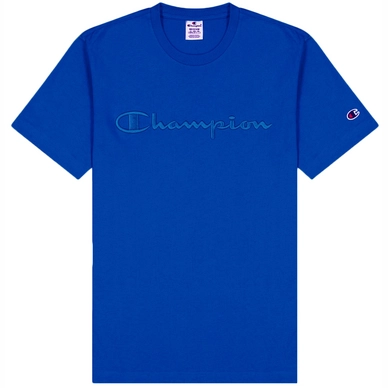 T-Shirt Champion Men Embroidered Script Logo Cotton BVU