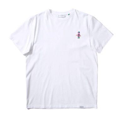 T-Shirt Edmmond Studios Homme Little Ted Embroidered White