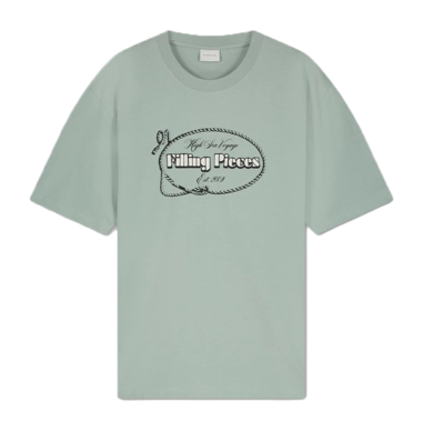 T-Shirt Filling Pieces Men High Sea Voyage Blossom Green