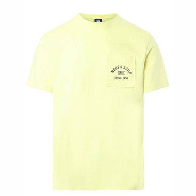 T-Shirt North Sails SS T-Shirt With Pocket Herren Light Sulphur