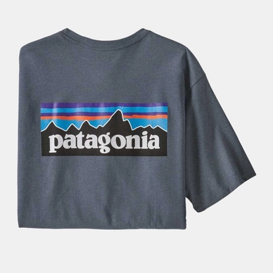 T-Shirt Patagonia Men P6 Logo Responsibili Tee Plume Grey