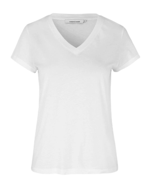 T-Shirt Samsoe Samsoe Women Solly V-N T-Shirt White