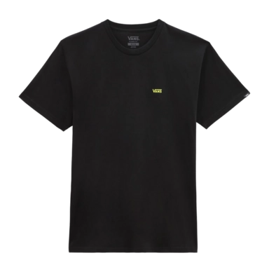 T-Shirt Vans Left Chest Logo Tee Herren Black Evening Primrose