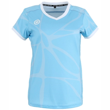 Tennisshirt The Indian Maharadja Women Kadiri Marble Tee Light Blue