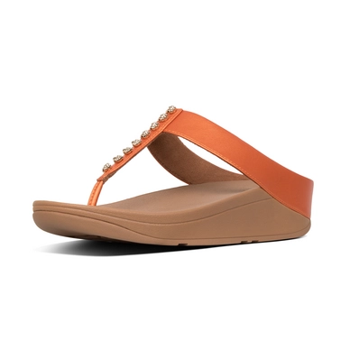 FitFlop Fino™ Treasure Toe Post Amber Ash