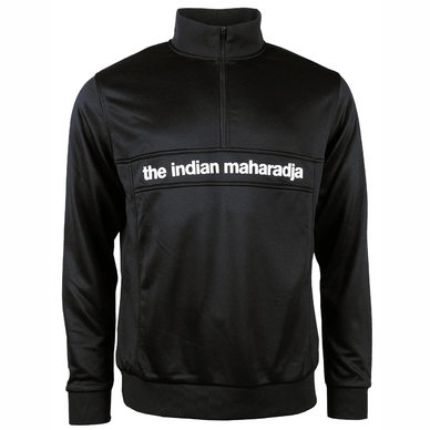 Gilet de Tennis The Indian Maharadja Men Poly Terry Half Zip IM Black