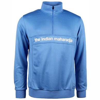 Gilet de Tennis The Indian Maharadja Men Poly Terry Half Zip IM Blue