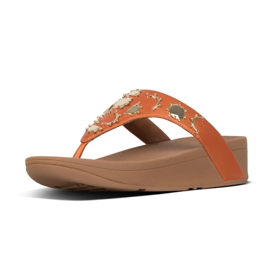 FitFlop Lottie™ Crescent Stud Toe Post Amber Ash
