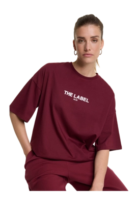T-Shirt Alix The Label Women Basic The Label Bordeaux