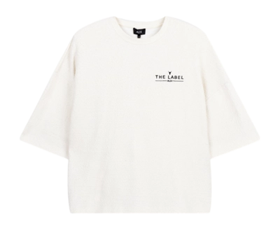 T-Shirt Alix The Label Women Boucle Cream