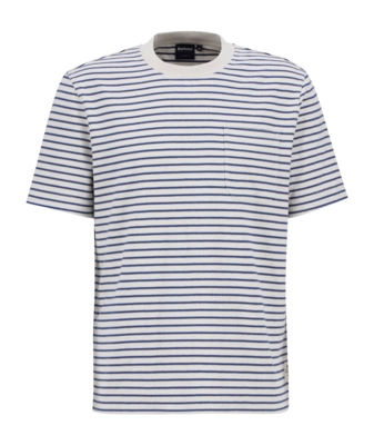T-Shirt Barbour Men Frensham Stripe Relaxed Oatmeal