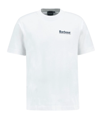 T-Shirt Barbour Men Moonwell Relaxed Whisper White