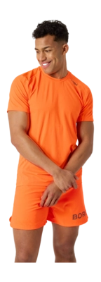 T-Shirt Björn Borg Men Borg Athletic Shocking Orange