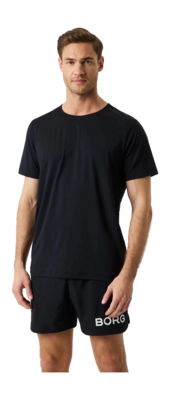 T-Shirt Björn Borg Men Borg Feather Black Beauty