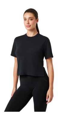 T-Shirt Björn Borg Women Borg Cropped Black Beauty