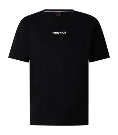 T-Shirt Bogner Fire + Ice Men Mick3 Black Logo Regular Fit