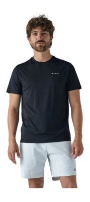 T-Shirt Cortazu Men AR Active Shirt Black Athletic Fit