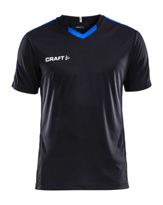 T-Shirt Craft Men Progress Jersey Contrast Black/Royal Blue Regular Fit
