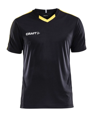 T-Shirt Craft Men Progress Jersey Contrast Black/Yellow Regular Fit