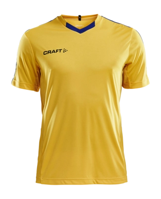 T-Shirt Craft Men Progress Jersey Contrast Yellow/Club Cobolt Sweden Regular Fit