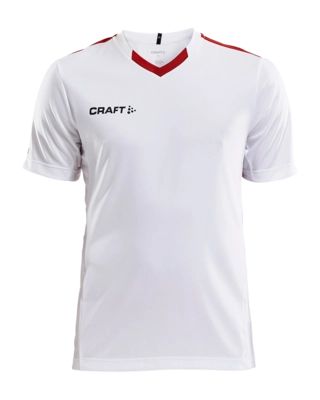 T-Shirt Craft Men Progress Jersey Contrast White/Bright Red Regular Fit