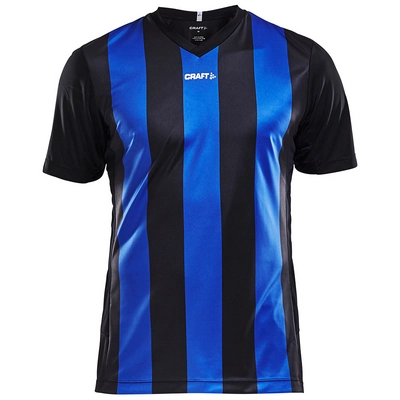 T-Shirt Craft Men Progress Jersey Stripe Black/Club Cobolt Regular Fit