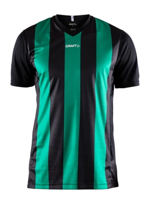 T-Shirt Craft Men Progress Jersey Stripe Black/Team Green Regular Fit