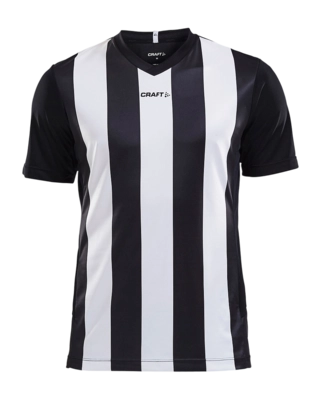 T-Shirt Craft Men Progress Jersey Stripe Black/White Regular Fit