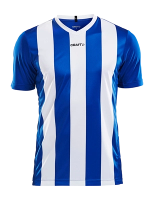 T-Shirt Craft Men Progress Jersey Stripe Royal Blue/White Regular Fit