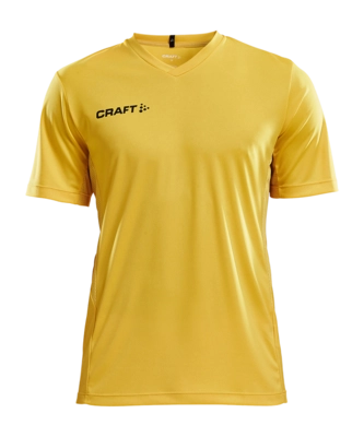 T-Shirt Craft Men Squad Jersey Solid Yellow Regular Fit