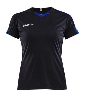 T-Shirt Craft Women Progress Jersey Contrast Black/Club Cobolt Regular Fit